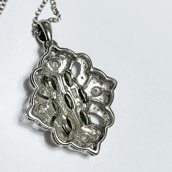 Moldavite Silver Necklace - Picture 7 of 7